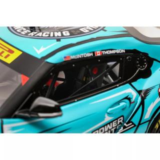 TOYOTA GR SUPRA GT4 EVO 2 A. MCINTOSH / P. THOMPSON BLUE 2025 OttO mobile 1:18 Resinemodell (Türen, Motorhaube... nicht zu öffnen!)